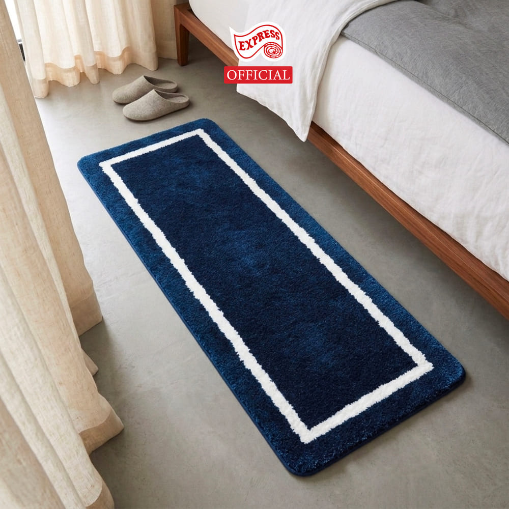พรมเช็ดเท้ายาว EXPRESS CARPET รุ่น EL2-2 ขนาด50X120 ซม. หนา 20 มม. สีน้ำเงิน 